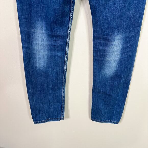 DSQUARED2 | Men’s Icon Distressed Slim Medium Wash Designer Blue Jeans 54 US 44 - Picture 11 of 12